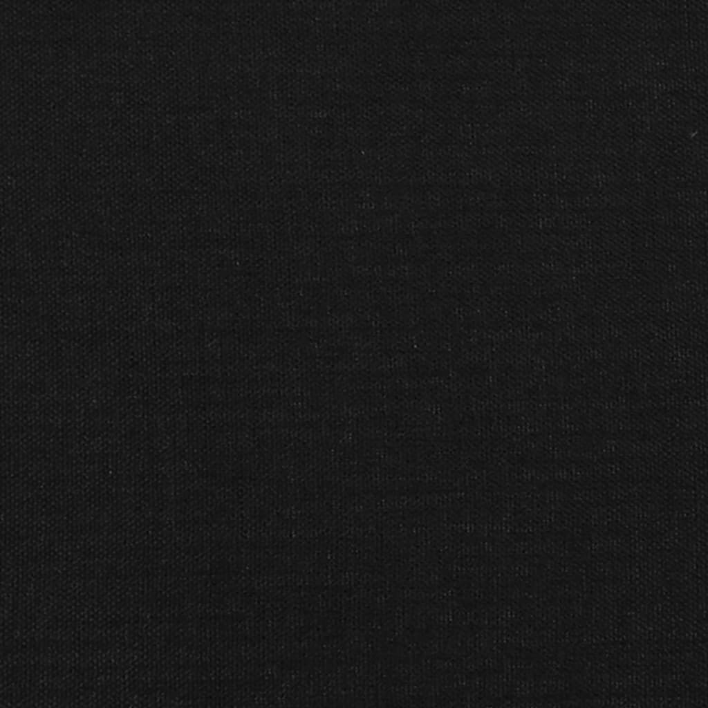 vidaXL Cabeceira de cama tecido 100x7x78/88 cm preto