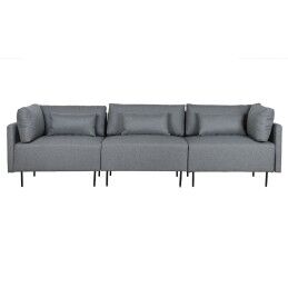 DKD Home Decor|Sofá Chaise Longue DKD Home Decor Cinzento Metal Moderno 276 x 152,5 x 84 cm