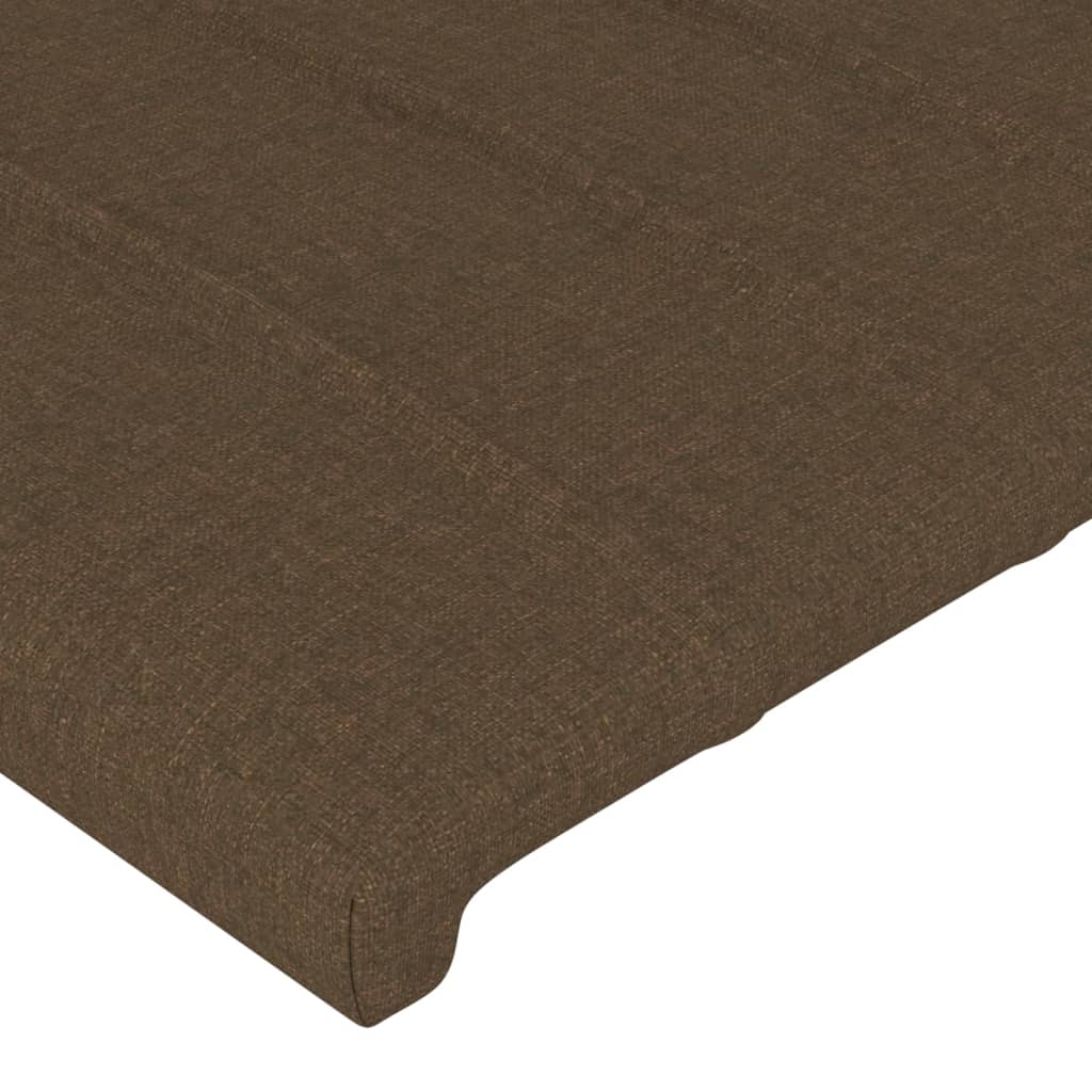 vidaXL Cabeceira de cama 2 pcs tecido 80x5x78/88 cm castanho