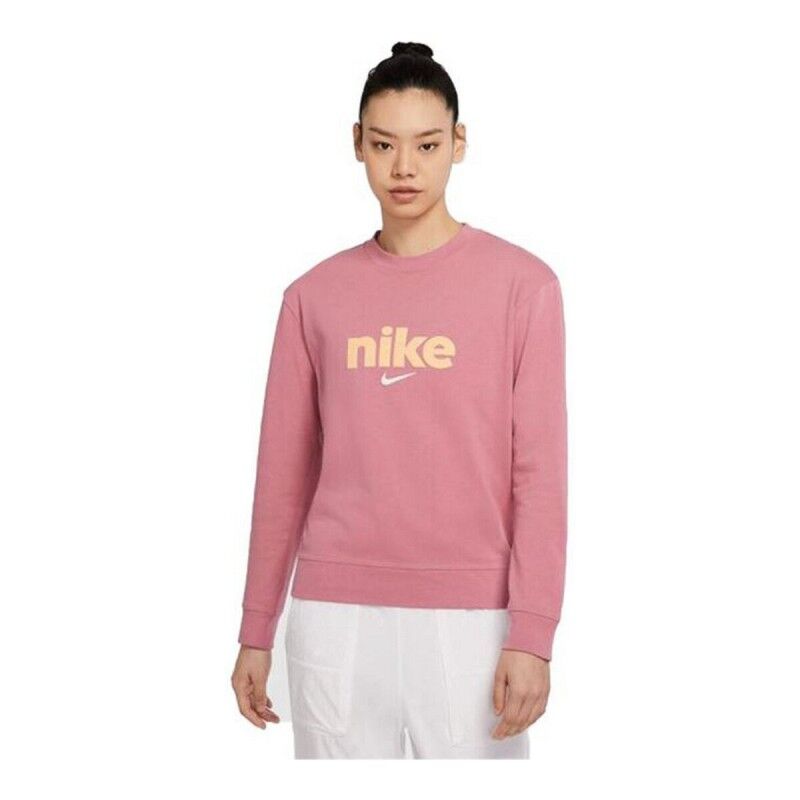 Nike|Camisola de Manga Comprida de Mulher Nike Crew Cor de Rosa Nike|Camisola de Manga Comprida de Mulher Nike Crew Cor de Rosa