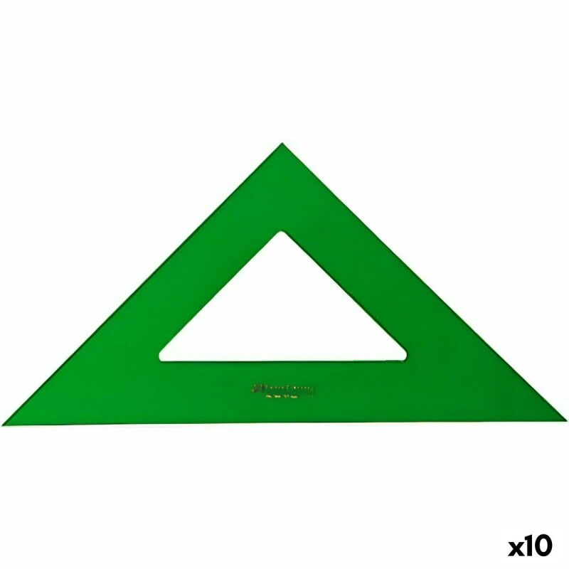 Faber-Castell|Esquadria Faber-Castell Verde 28 cm (10 Unidades)