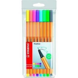 Stabilo|Conjunto de Canetas de Feltro Stabilo Point 88 Multicolor (10 Unidades)
