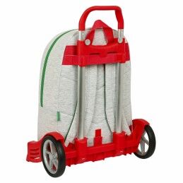 Safta|Mochila Escolar com Rodas Safta Benneton Cinzento 30 x 14 x 46 cm