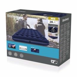 Bestway|Bestway Colchão Duplo com Inflador de Pé 203x152x28 cm Inflável e Camping 67226