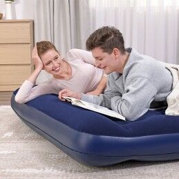 Bestway|Bestway Colchão Duplo com Inflador de Pé 203x152x28 cm Inflável e Camping 67226