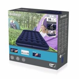 Bestway|Bestway Colchão Duplo com Inflador de Pé 191x137x28 cm Inflável e Camping 67225