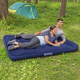 Bestway|Bestway Colchão Duplo com Inflador de Pé 191x137x28 cm Inflável e Camping 67225