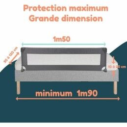 Looping|Balaustrada de cama Looping BL5003G 44 x 150 cm Cinzento
