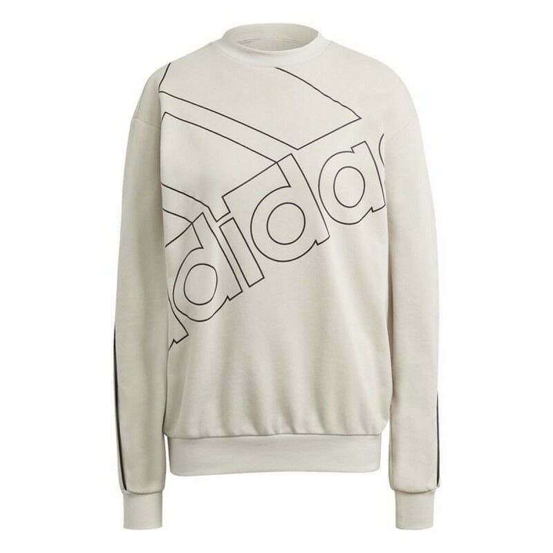 Adidas|Polar sem Capuz Mulher Adidas Giant Logo Bege Adidas|Polar sem Capuz Mulher Adidas Giant Logo Bege