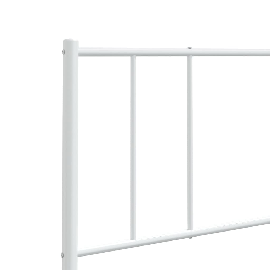 vidaXL Cabeceira de cama 107 cm metal branco