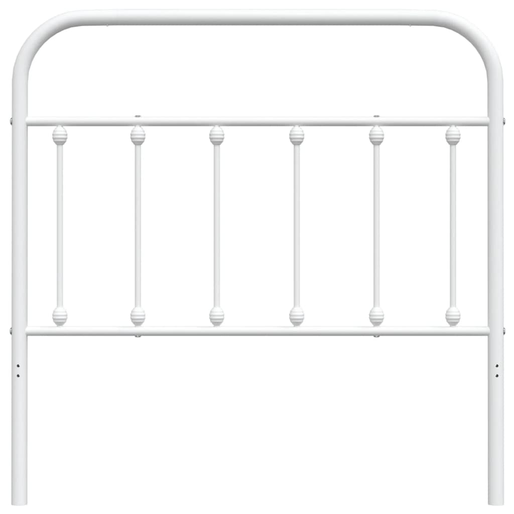 vidaXL Cabeceira de cama 100 cm metal branco