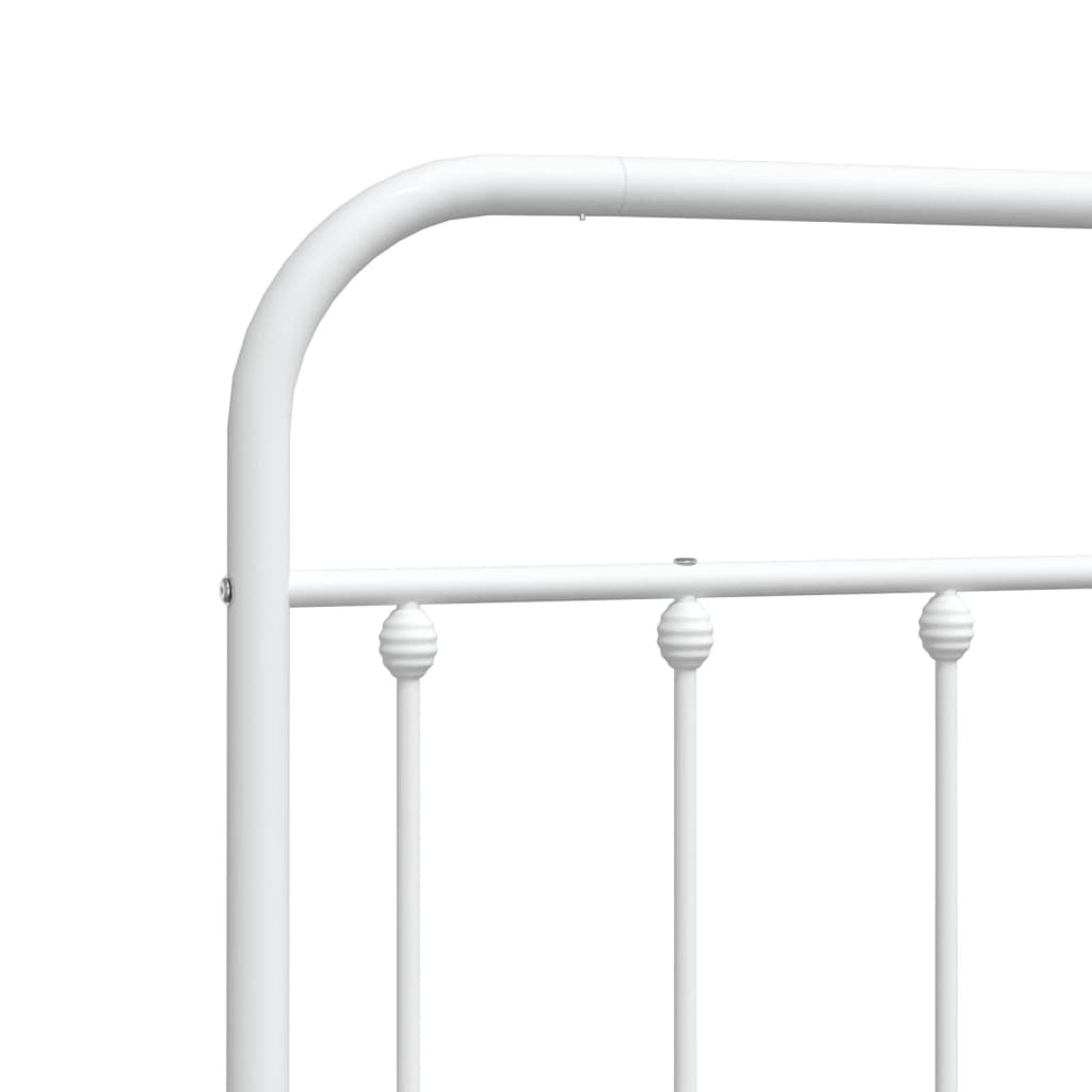 vidaXL Cabeceira de cama 100 cm metal branco