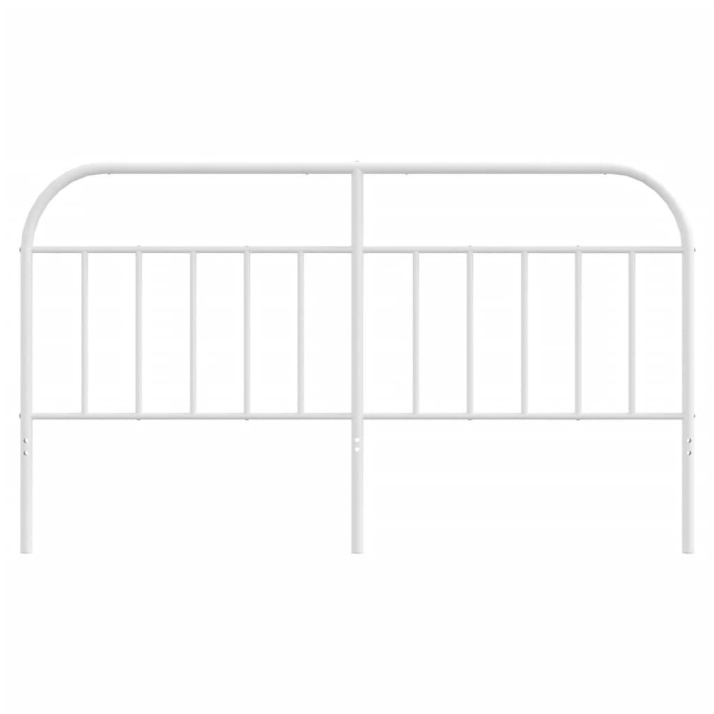 vidaXL Cabeceira de cama 180 cm metal branco