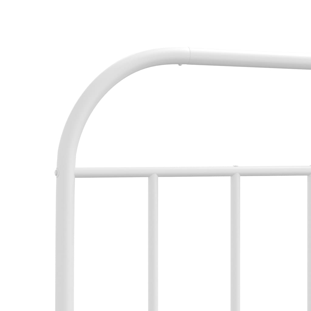 vidaXL Cabeceira de cama 180 cm metal branco