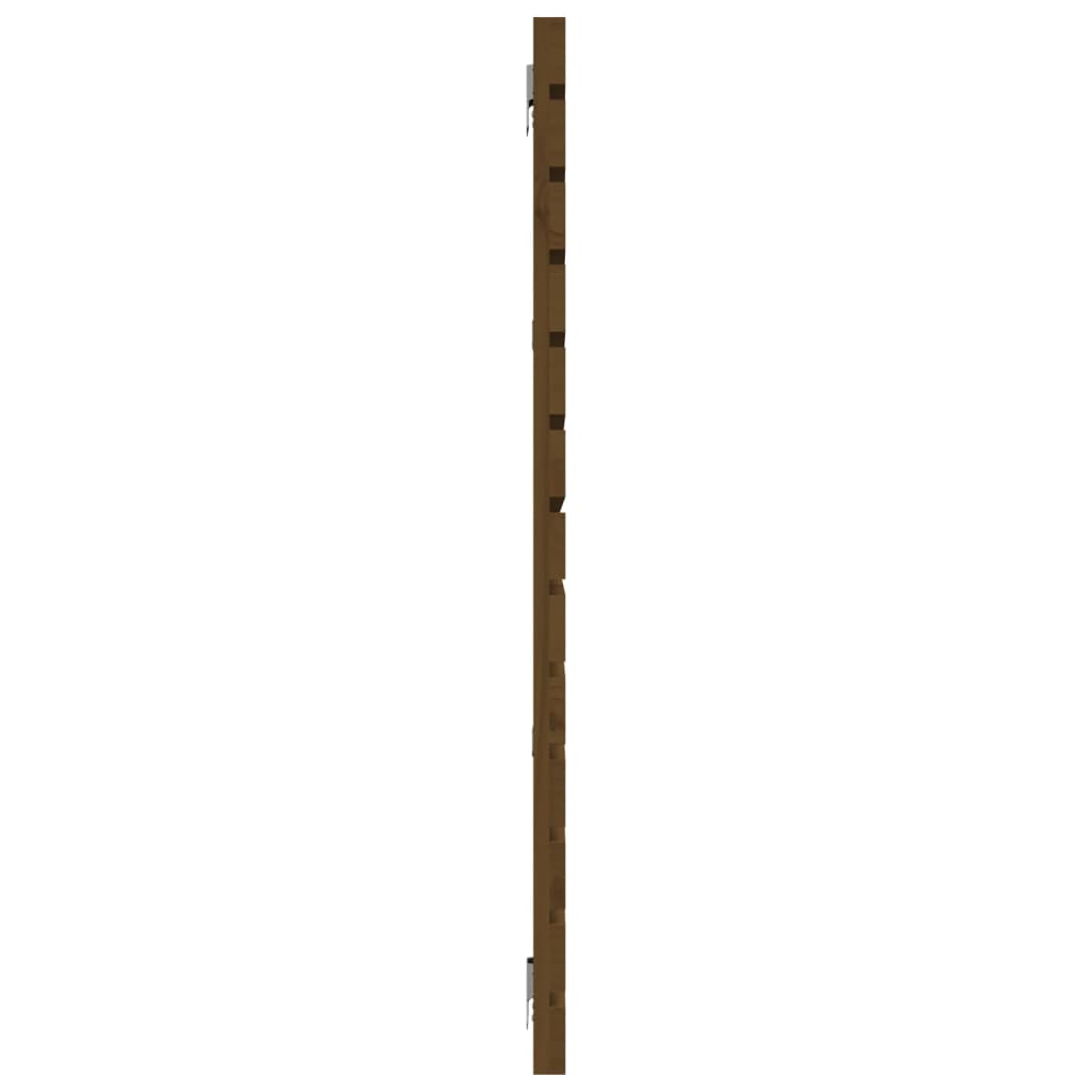 vidaXL Cabeceira de parede 156x3x91,5 cm pinho maciço castanho-mel