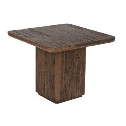 DKD Home Decor|Mesa de apoio DKD Home Decor Pele Ferro Lacado (40 x 40 x 56 cm)