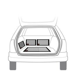 Black & Decker|Rede de armazenamento para carro Black & Decker Preto 40/50/60/80 x 25 cm 4 Peças