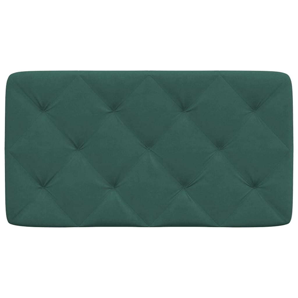 vidaXL Almofadão de cabeceira 80 cm veludo verde-escuro