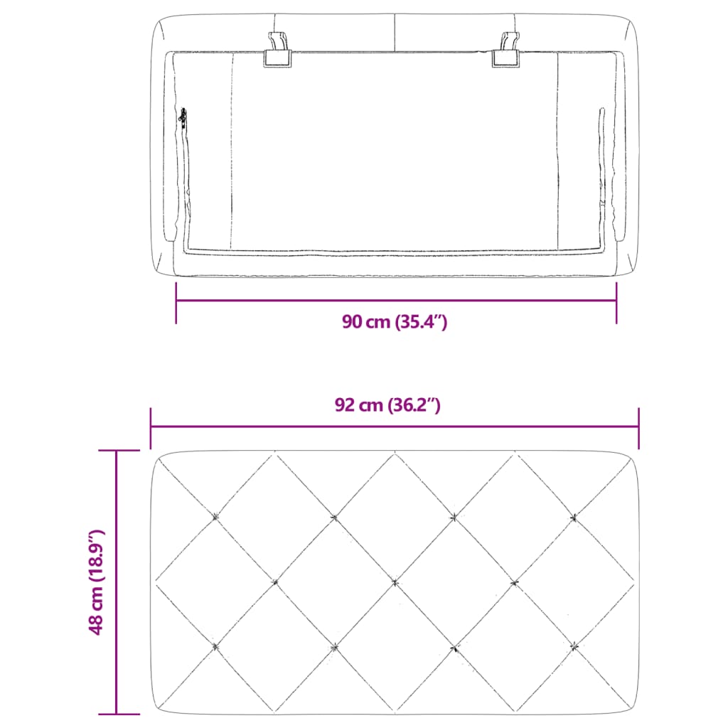 vidaXL Almofadão de cabeceira 90 cm veludo rosa