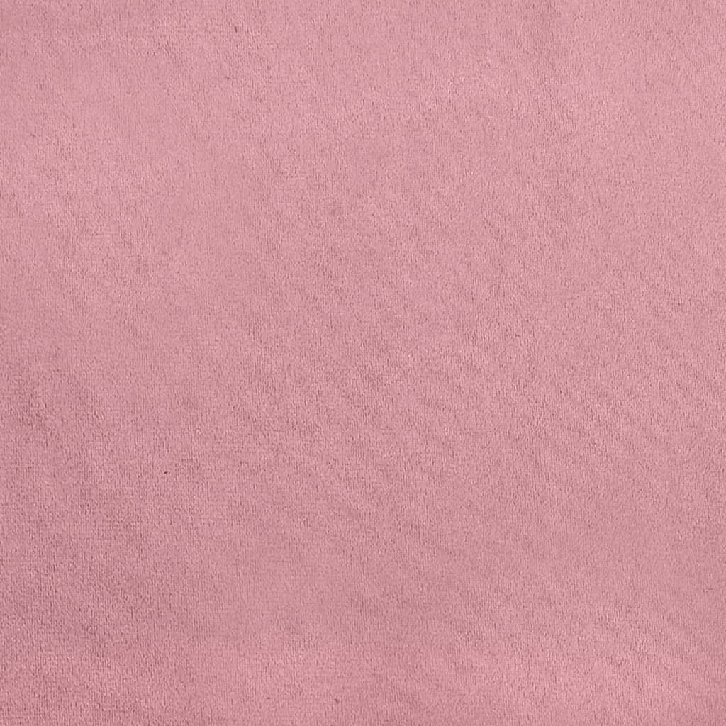 vidaXL Almofadão de cabeceira 140 cm veludo rosa