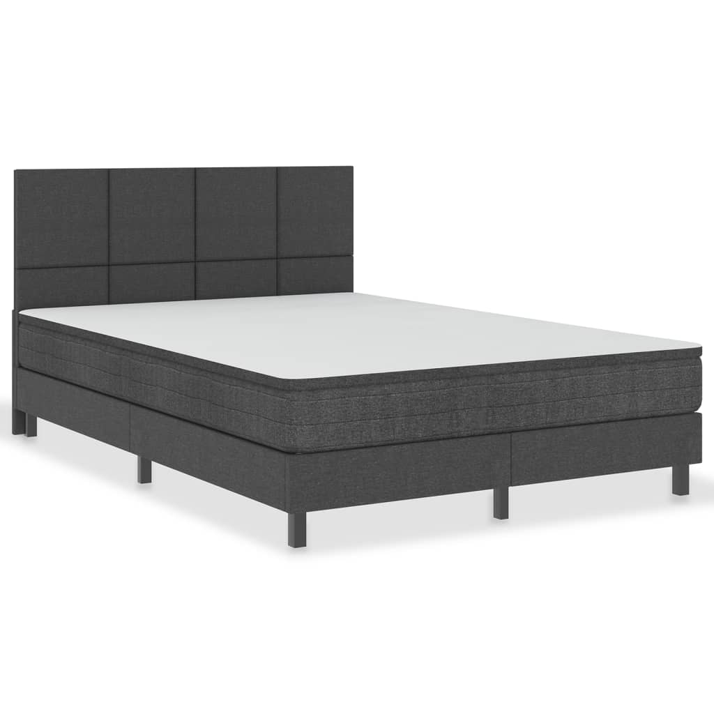 vidaXL Cabeceira de cama 180x200 cm tecido cinzento-escuro