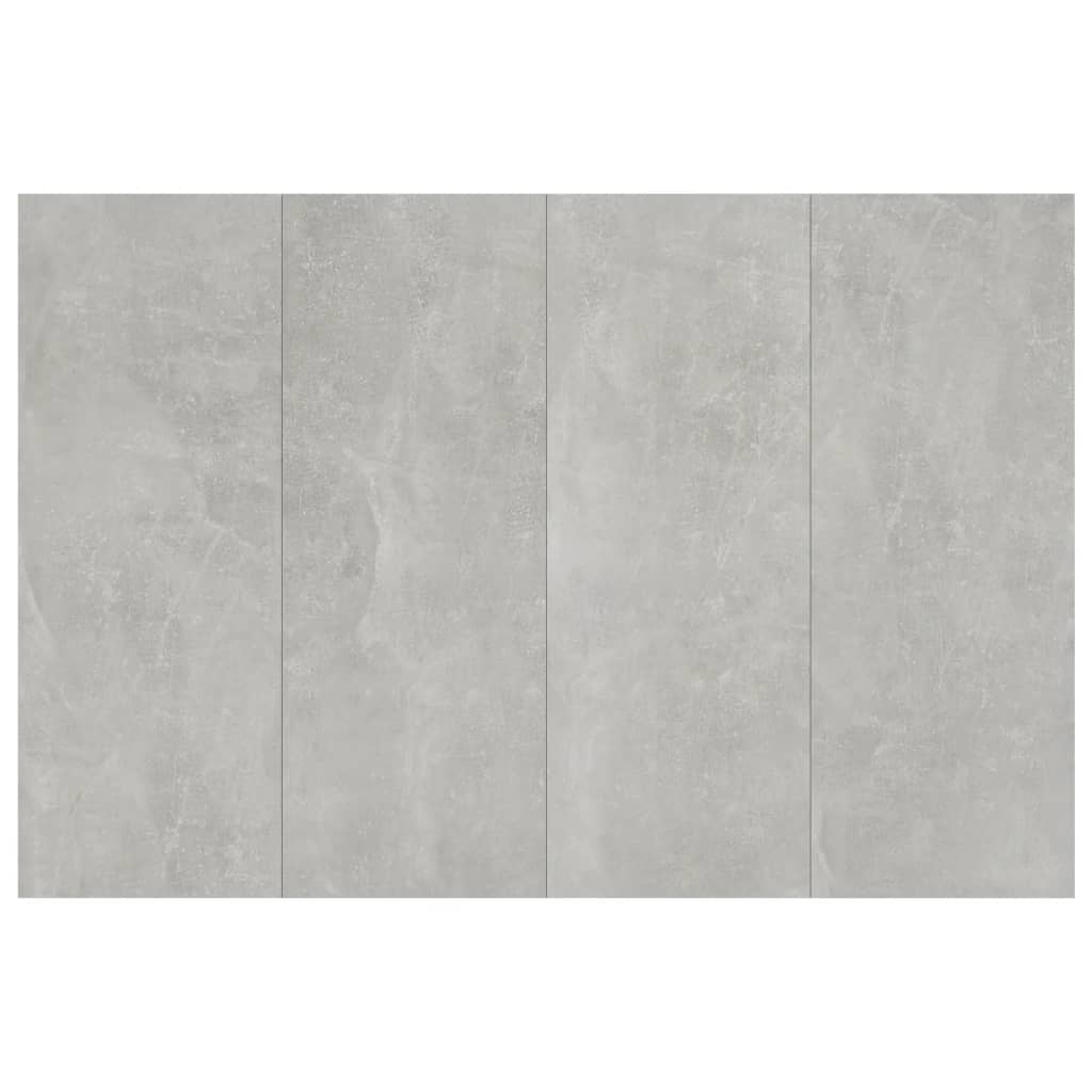 vidaXL Cabeceira cama 120x1,5x80 cm derivados madeira cimento cinzento