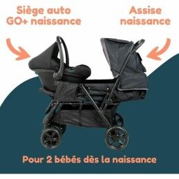 Bambisol|Carrinho de passeio para bebê Bambisol Preto
