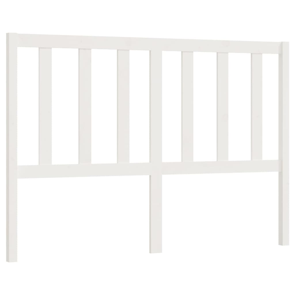 vidaXL Cabeceira de cama 166x4x100 cm pinho maciço branco