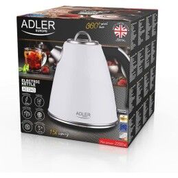Adler|Chaleira Adler AD 1341 Branco Aço inoxidável 2200 W 1,5 L