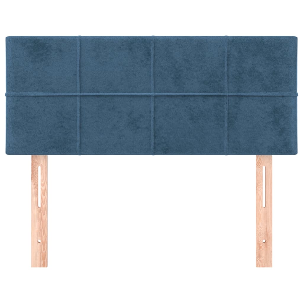 vidaXL Cabeceira de cama veludo 80x5x78/88 cm azul