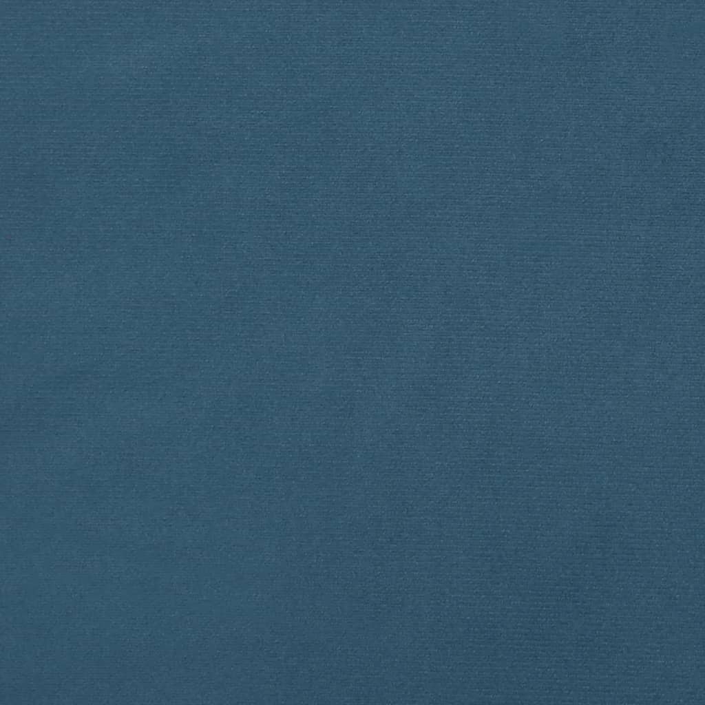 vidaXL Cabeceira de cama veludo 100x5x78/88 cm azul-escuro