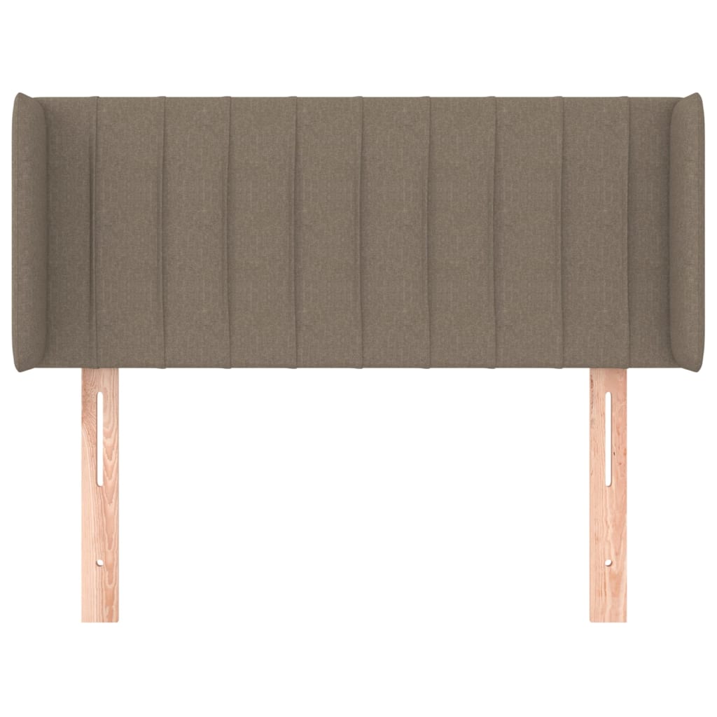 vidaXL Cabeceira cama abas tecido 83x16x78/88 cm cinzento-acastanhado