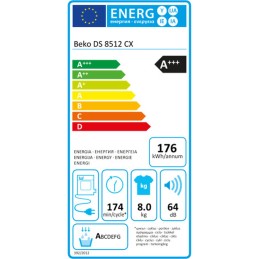 Secadora de condensação BEKO DS8512CX Branco