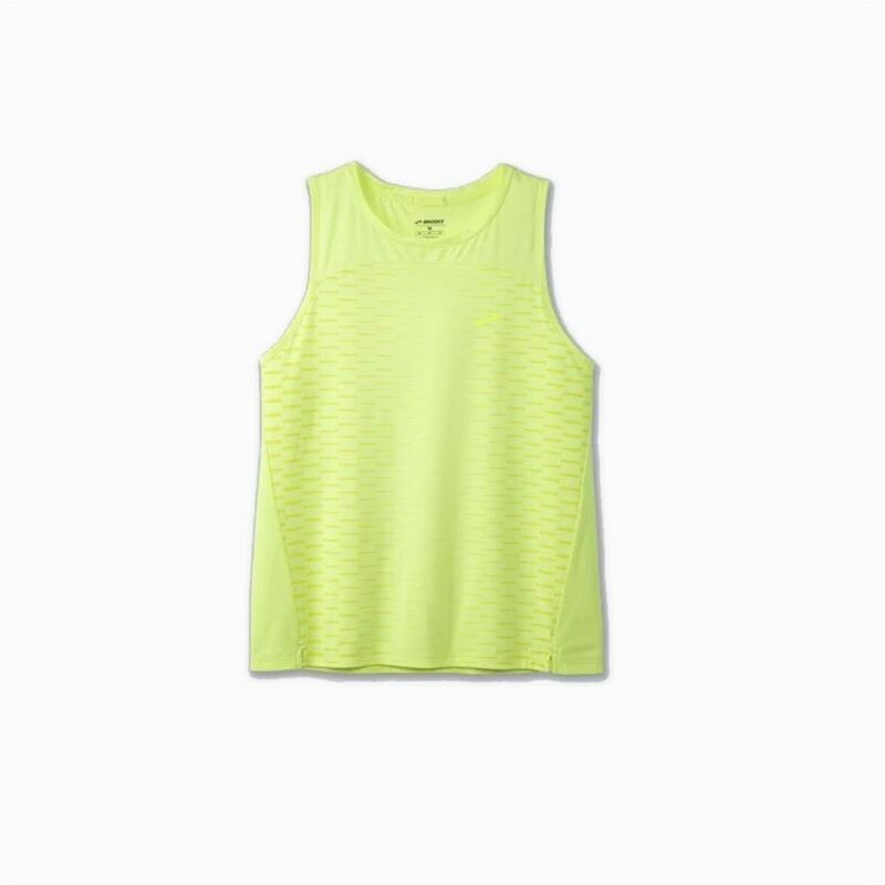 Brooks|T-Shirt para Mulher sem Mangas Brooks Sprint Free 2.0 Amarelo Brooks|T-Shirt para Mulher sem Mangas Brooks Sprint Free 2.0 Amarelo