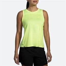 Brooks|T-Shirt para Mulher sem Mangas Brooks Sprint Free 2.0 Amarelo