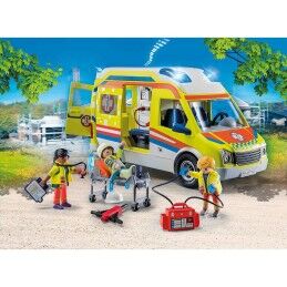 Playmobil|Playset Playmobil 71202 City Life Ambulance 67 Peças