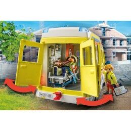 Playmobil|Playset Playmobil 71202 City Life Ambulance 67 Peças