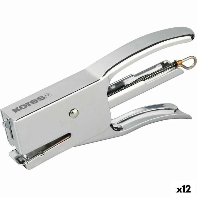 Kores|Agrafadora Kores Prateado 7,5 X 14,5 X 2 cm Tenaz (12 Unidades) Kores|Agrafadora Kores Prateado 7,5 X 14,5 X 2 cm Tenaz (12 Unidades)