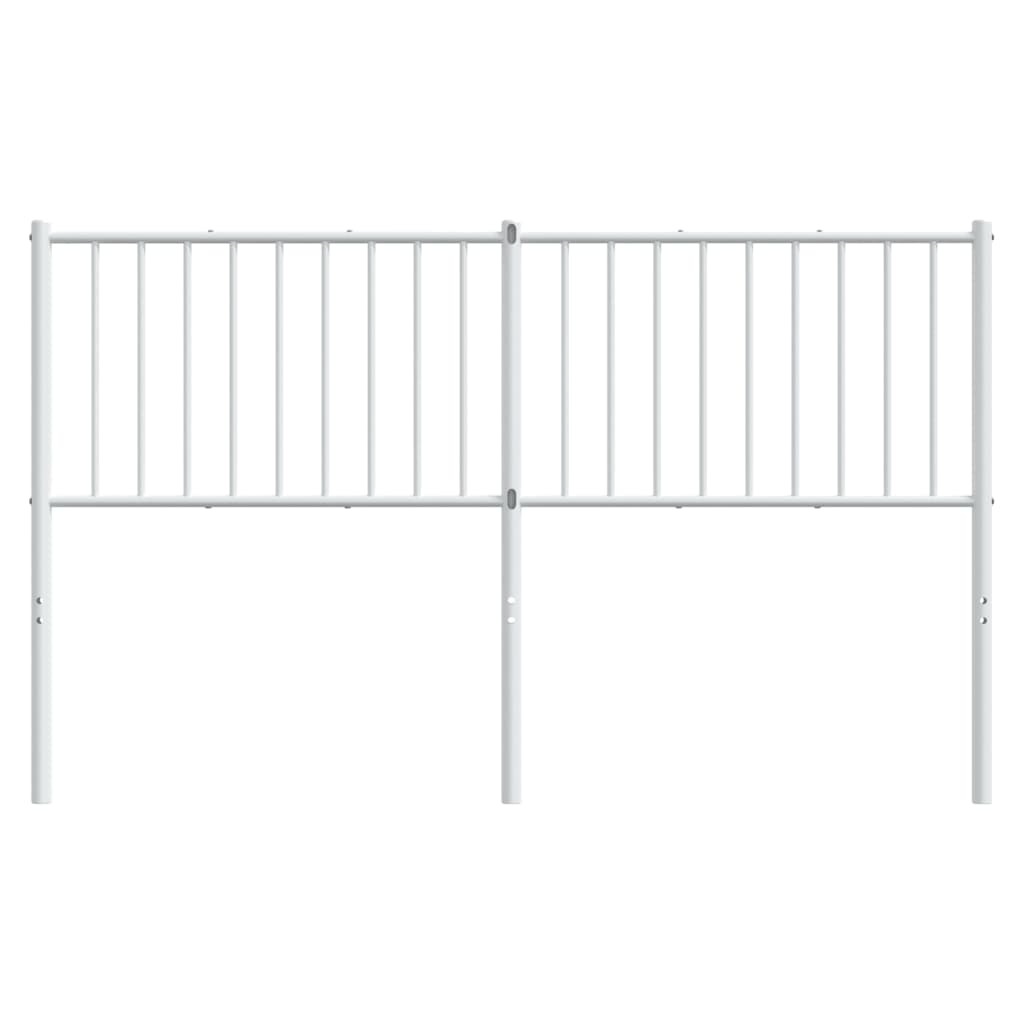 vidaXL Cabeceira de cama 160 cm metal branco