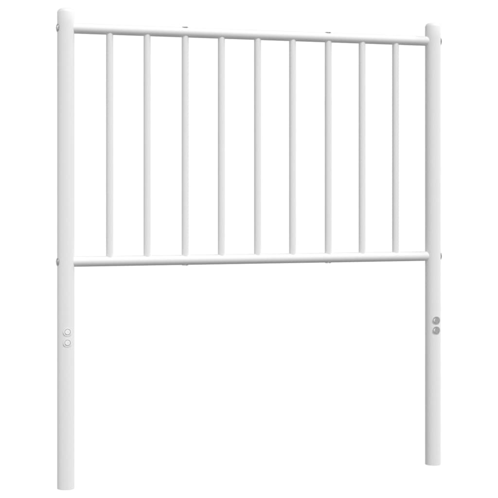 vidaXL Cabeceira de cama 80 cm metal branco