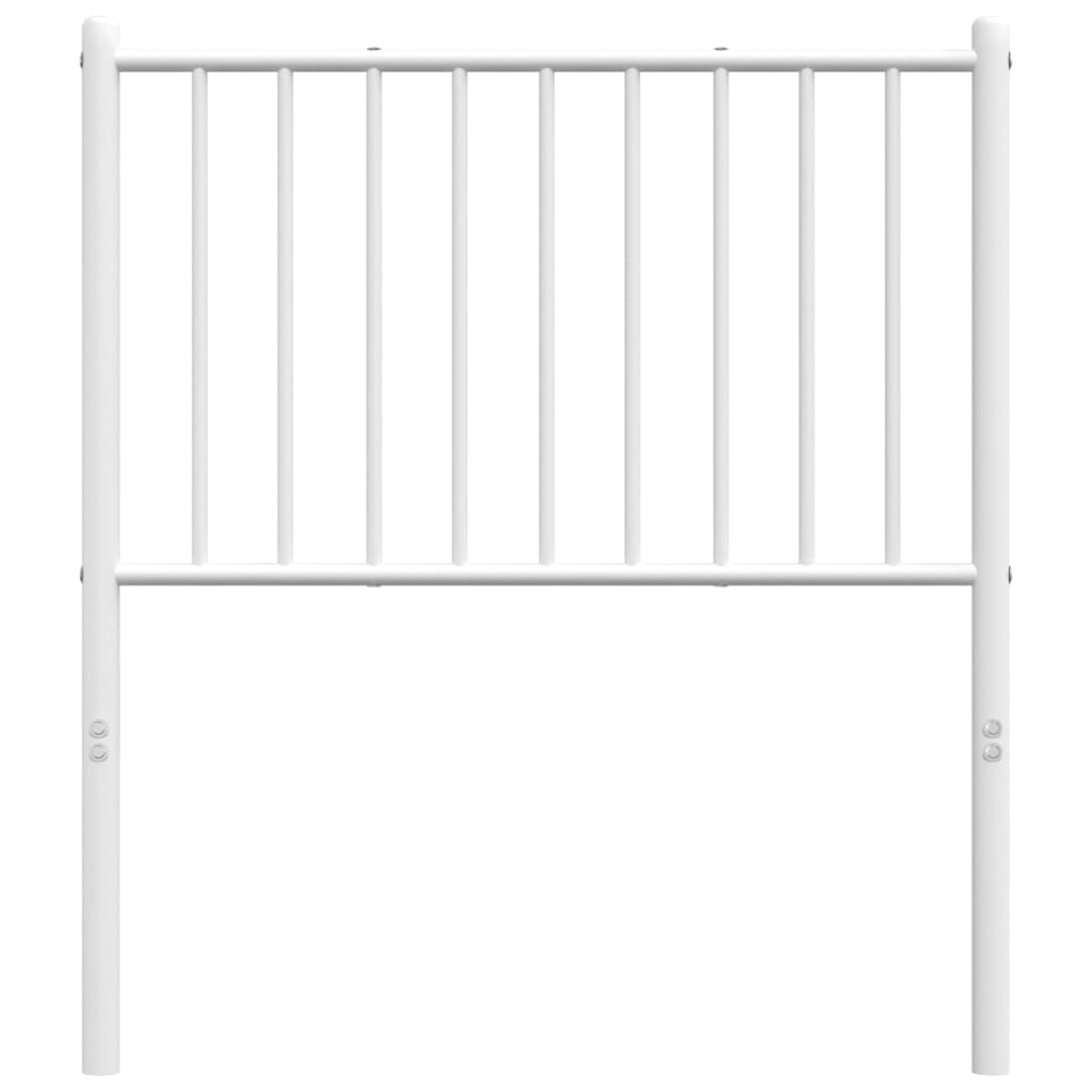 vidaXL Cabeceira de cama 80 cm metal branco