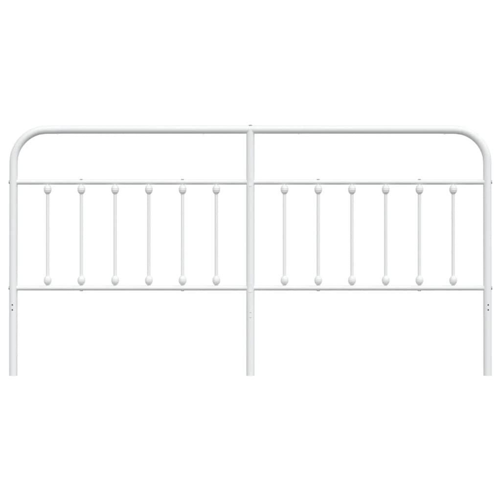 vidaXL Cabeceira de cama 200 cm metal branco