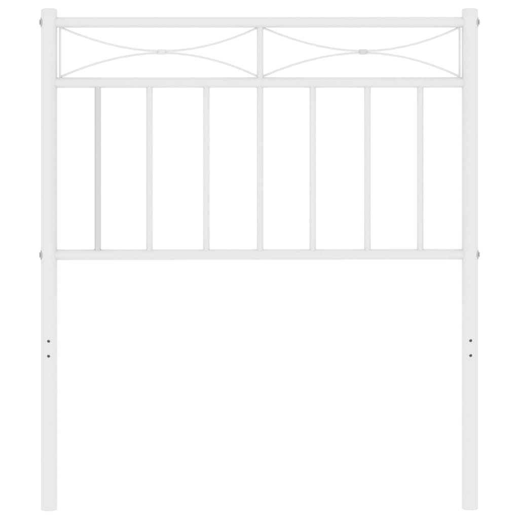 vidaXL Cabeceira de cama 75 cm metal branco