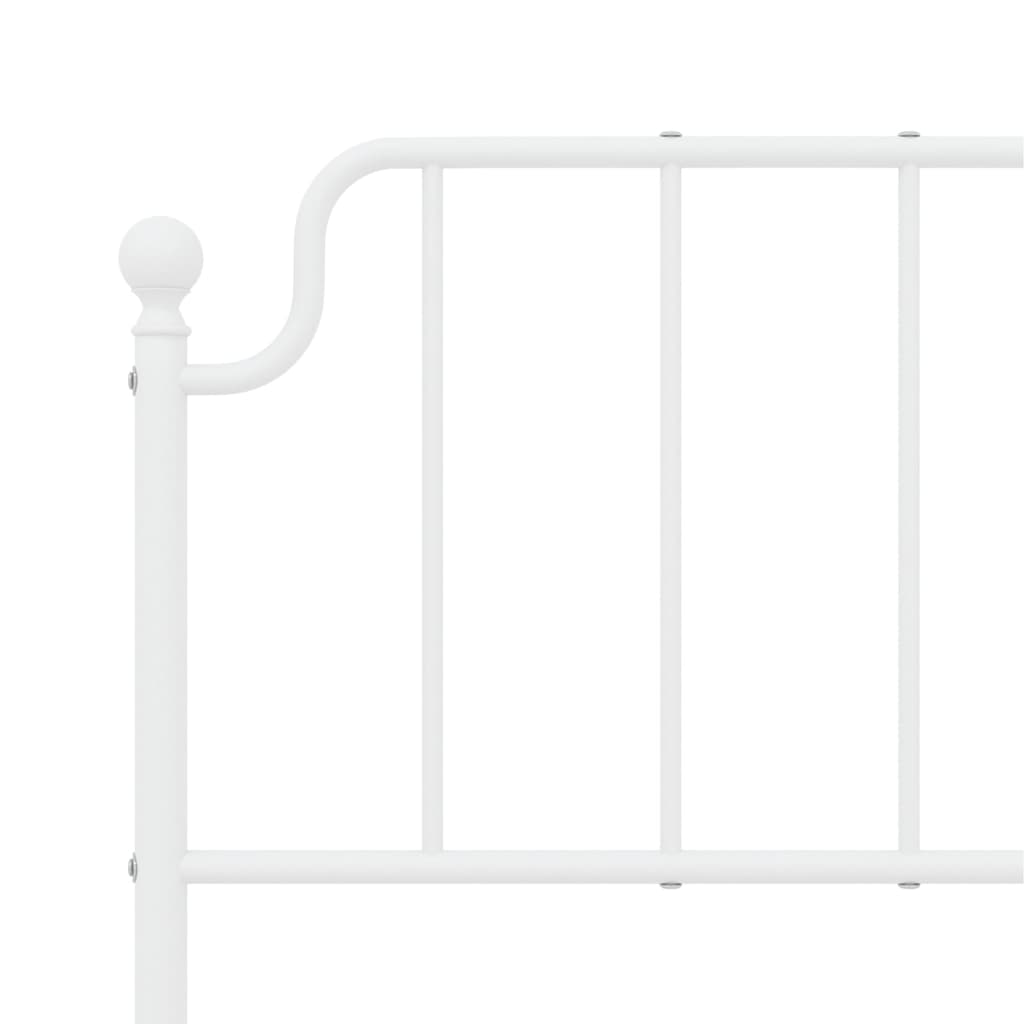 vidaXL Cabeceira de cama 160 cm metal branco