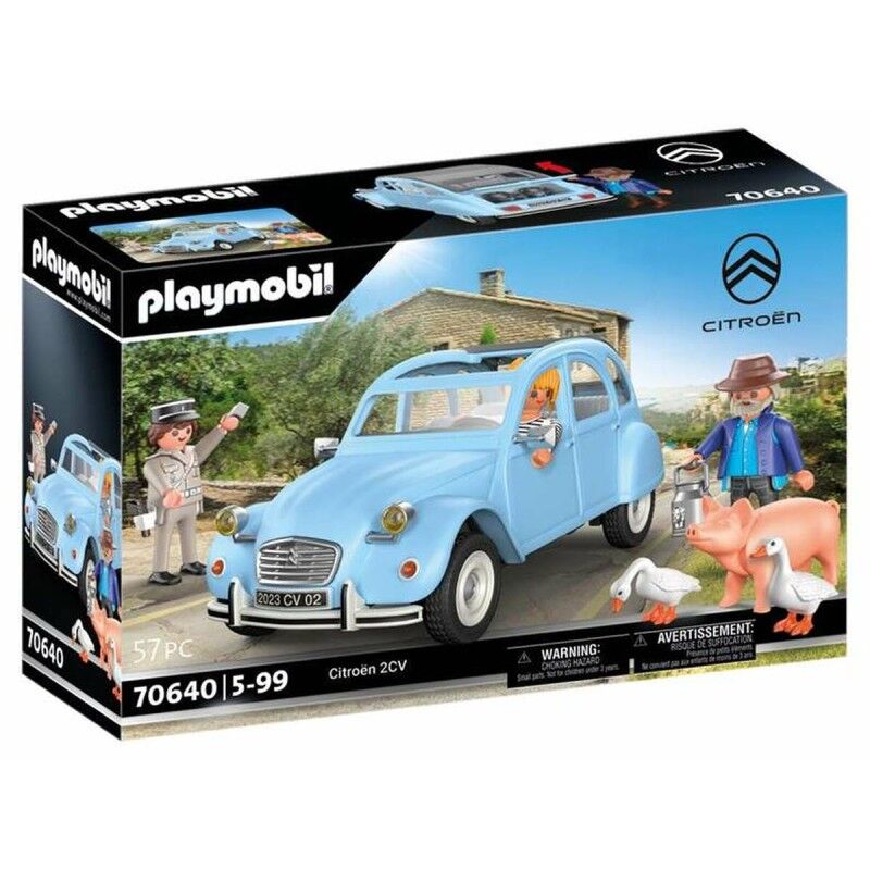 Playmobil|Playset de Veículos Playmobil Azul Carro 57 Peças
