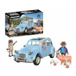 Playmobil|Playset de Veículos Playmobil Azul Carro 57 Peças
