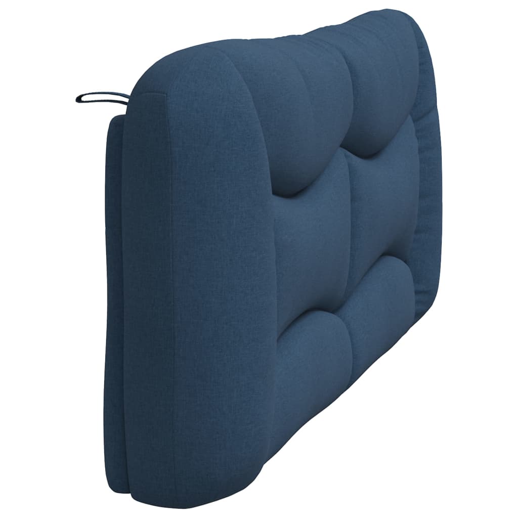 vidaXL Almofadão de cabeceira 180 cm tecido azul