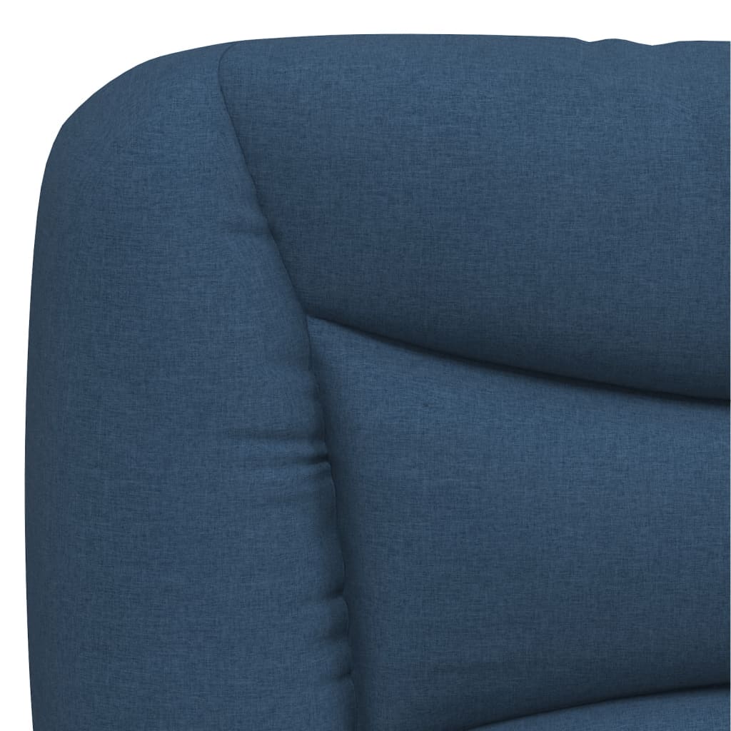 vidaXL Almofadão de cabeceira 180 cm tecido azul