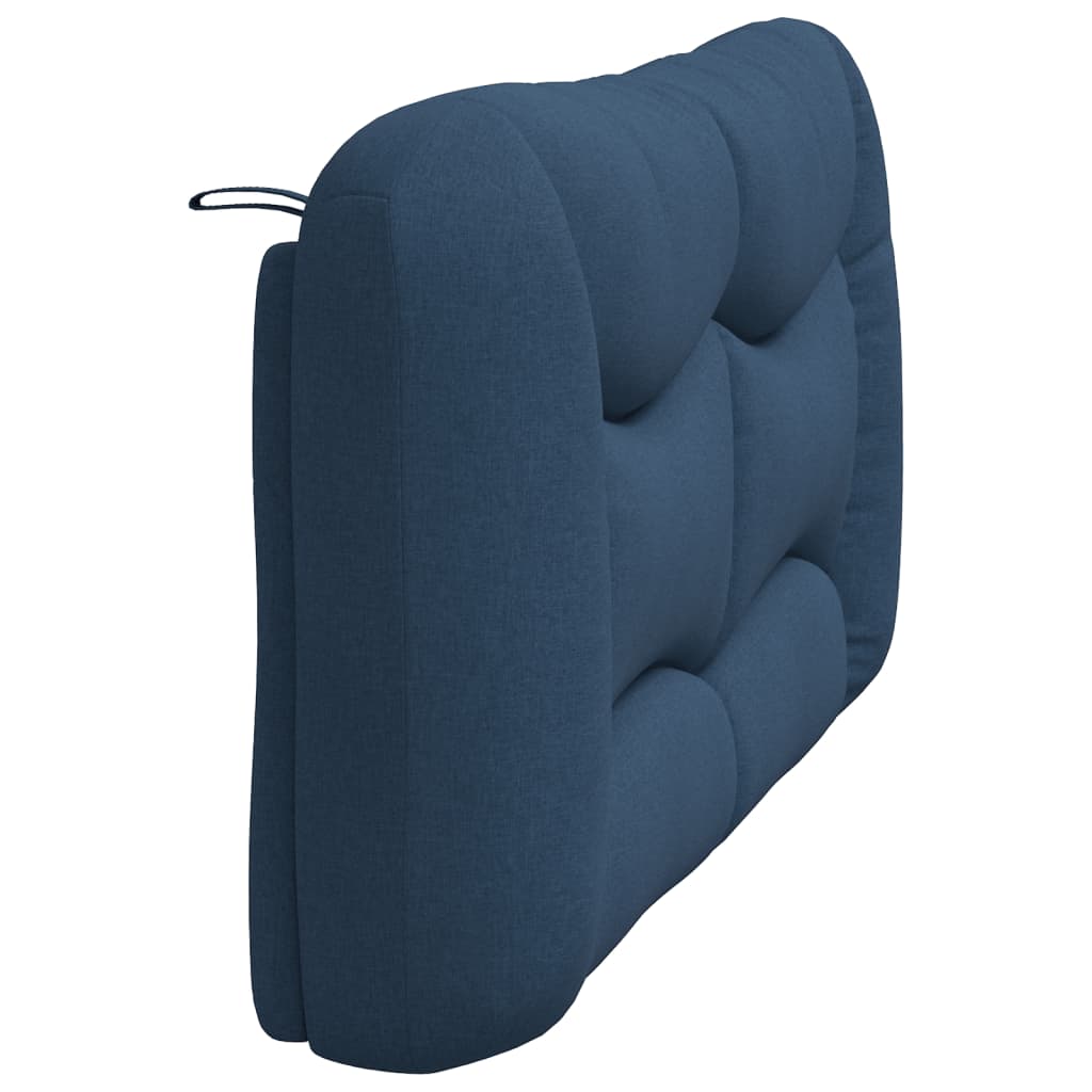 vidaXL Almofadão de cabeceira 160 cm tecido azul