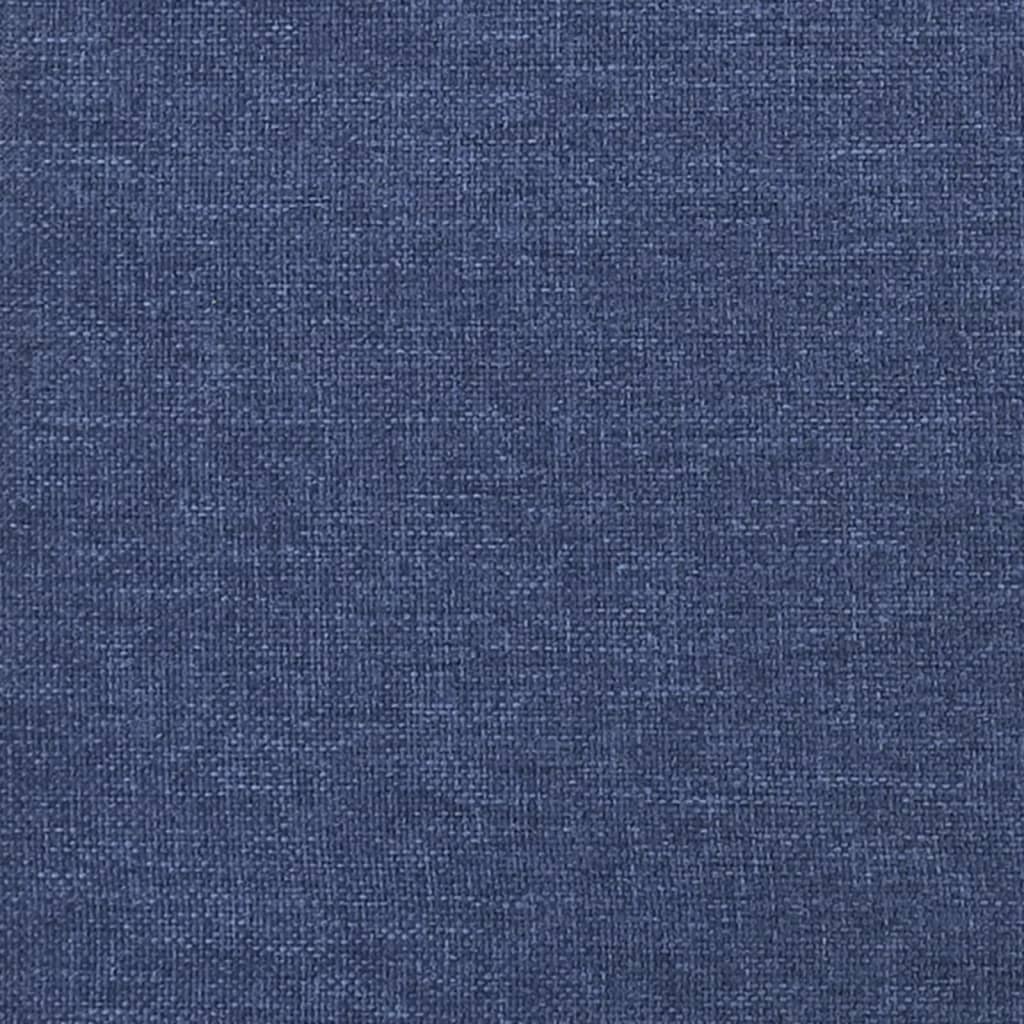 vidaXL Cabeceira de cama tecido 90x5x78/88 cm azul